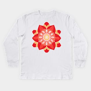 mandala Clamber drawing Kids Long Sleeve T-Shirt